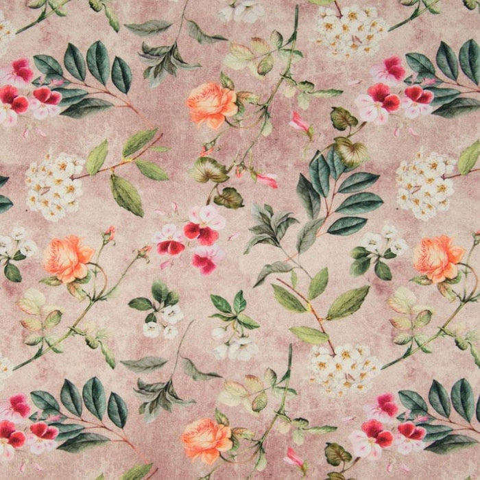 0,5 Meter Jersey Stoff Blumen Digitaldruck Jerseystoff Meterware Blumenprint